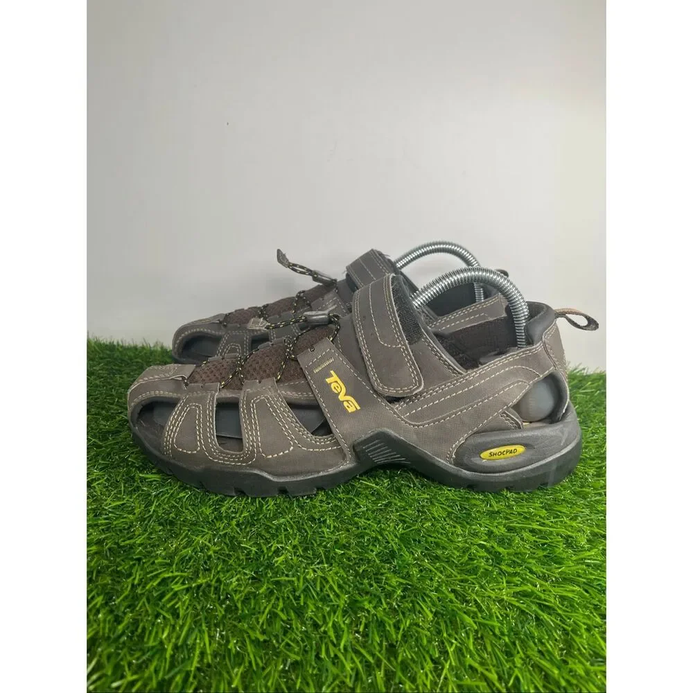 Teva Hiking Sandals Men’s Size 8 Brown Closed Toe Sport Outdoor Water Shoes